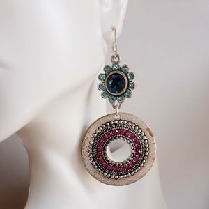 Vintage silver tone earrings